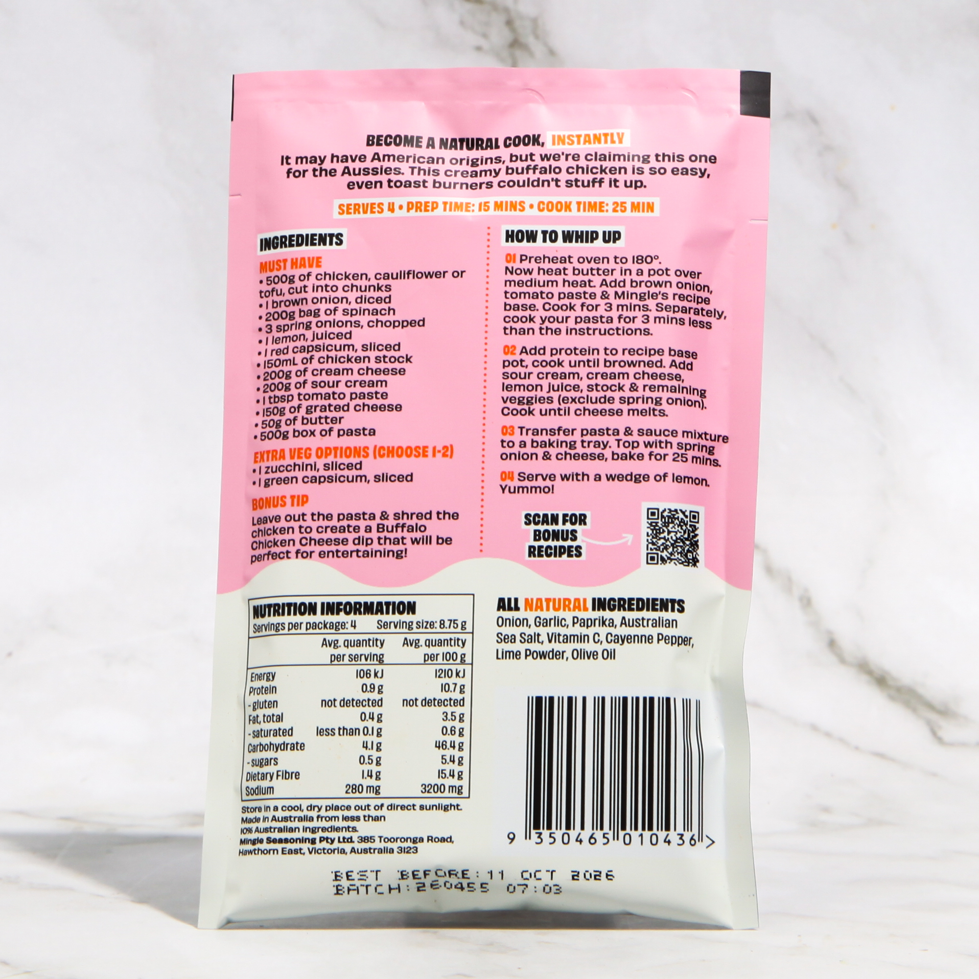 Buffalo Chicken Bake spice blend - Mingle